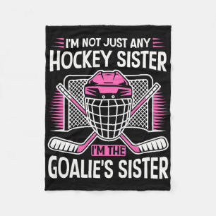 Stolze Schwester Eishockey Torwart Spielerin Sport Fleecedecke