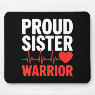 Stolze Schwester Herz Krieger Überlebender Unterst Mousepad