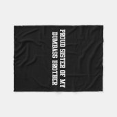 Stolze Schwester meiner Dumb Brüderfamilie lustige Fleecedecke (Vorderseite (Horizontal))