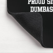 Stolze Schwester meiner Dumb Brüderfamilie lustige Mousepad (Ecke)