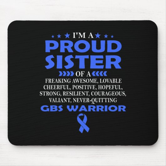 Stolze Schwester von Gbs Warrior T Mousepad (Vorne)