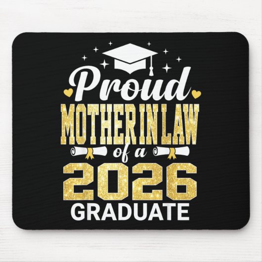 Stolze Schwiegermutter eines Absolventenjahrgangs Mousepad (Vorne)