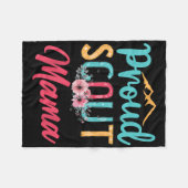 Stolze Scout-Mama Frohen Muttertag Camping Scouten Fleecedecke (Vorderseite (Horizontal))
