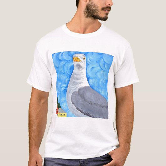 Stolze Seemöwe T-Shirt (Vorderseite)