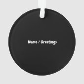 Stolze Senior Mama Class of 2025 Anpassbar Ornament (Rückseite)