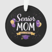 Stolze Senior Mama Class of 2025 Anpassbar Ornament (Vorderseite)