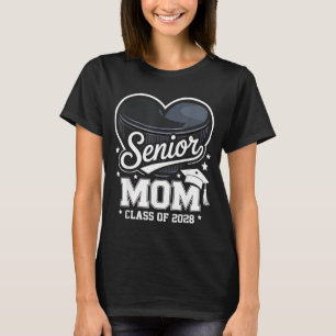 Stolze Senior-Mutter Cl von 2028 Hockey-Abschluss T-Shirt