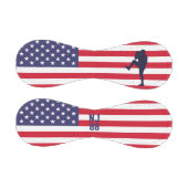 Stolze Silhouette der amerikanischen Baseball-Pitc Baseball (Paneele)