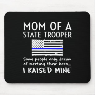 Stolze Staats-Trooper-Mom Mutter Dünne Blaue Linie Mousepad