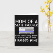 Stolze Staats-Trooper-Mutter Thin Blue Line Amer Karte (Gelbe Blume)