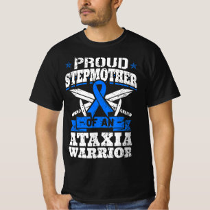 Stolze Stepmutter eines Ataxia Warrior Blue Awaren T-Shirt