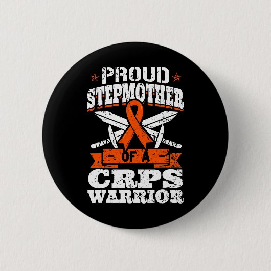 Stolze Stepmutter eines Crps-Kriegers Rsd-Bewussts Button (Vorderseite)
