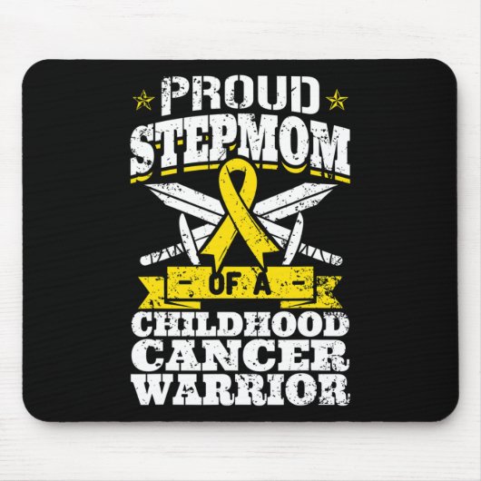 Stolze Stepmutter eines Krebskriegers im Kindesalt Mousepad (Vorne)