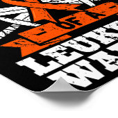 Stolze Stepmutter eines Leukämie Kriegerblut Poster (Ecke)