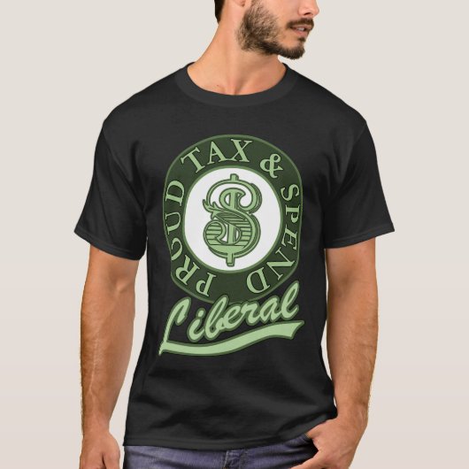 Stolze Steuern und Ausgaben liberal T-Shirt (Vorderseite)
