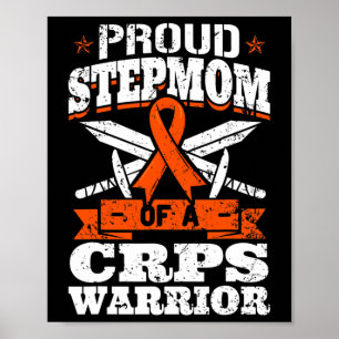 Stolze Stiefmutter eines CRPS-Kämpfers RSD-Bewusst Poster