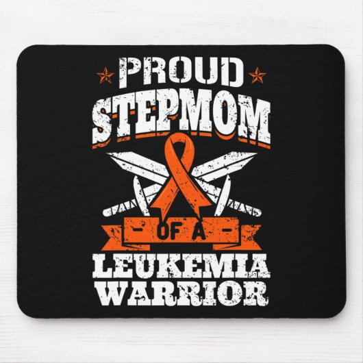 Stolze Stiefmutter eines Leukämie-Kriegers Awarene Mousepad (Vorne)