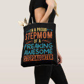 Stolze Stiefmutter Stieftochter Zitat Geschenk Tasche (Von Nahem)