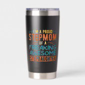 Stolze Stiefmutter Stieftochter Zitat Geschenk Thermobecher (Rückseite)