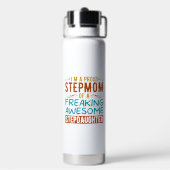 Stolze Stiefmutter Stieftochter Zitat Geschenk Trinkflasche (Hinten)