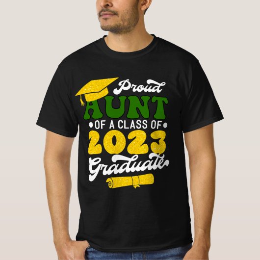 Stolze Summe einer Klasse von 2023 Graduate Retro T-Shirt (Vorderseite)