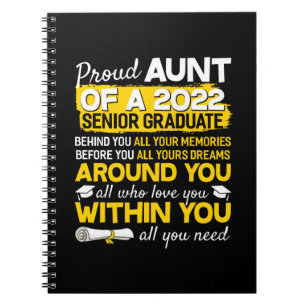 Stolze Summe eines Senior Graduate Senior 2022 Sen Notizblock