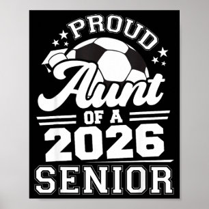 Stolze Tante 2026 Senior Fußball Illustration Poster
