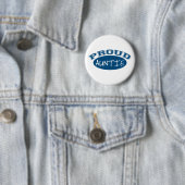 Stolze Tante (blau) Button (Beispiel)