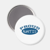 Stolze Tante (blau) Magnet (Vorderseite/Rückseite)