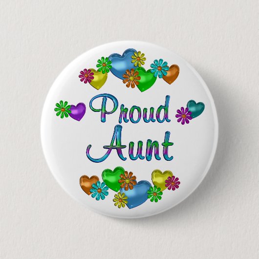 Stolze Tante Button (Vorderseite)