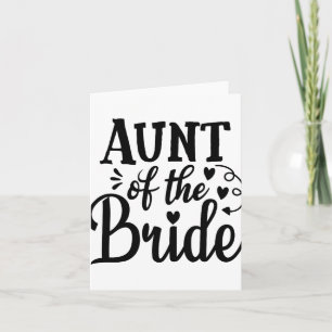 Stolze Tante der Braut Hochzeit Bachelorette Marri Karte