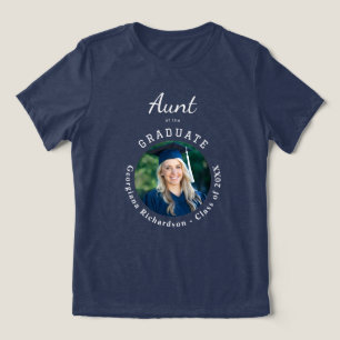 Stolze Tante des Absolventen Individuelles Foto Ab Tri-Blend Shirt