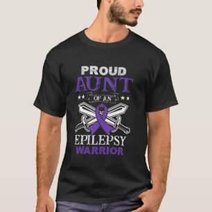 Stolze Tante einer Epilepsie-Kriegerfamilie, die s T-Shirt
