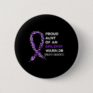 Stolze Tante einer Epilepsie Warrior Epilepsy Awar Button