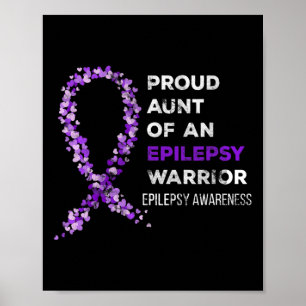 Stolze Tante einer Epilepsie Warrior Epilepsy Awar Poster