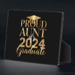 Stolze Tante einer Klasse von 2024 Hoher Abschluss Fotoplatte<br><div class="desc">Stolze Tante einer Klasse von 2024 Hochschulabsolventen Senior Abschluss</div>