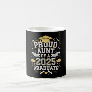 Stolze Tante eines 2025er Absolventen Abschluss Fa Kaffeetasse