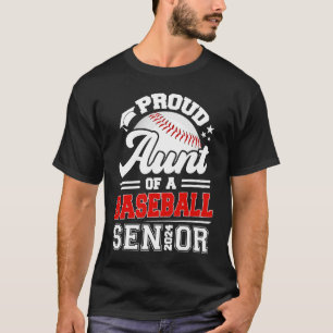 Stolze Tante eines Baseball Senior 2024 Abschluss T-Shirt