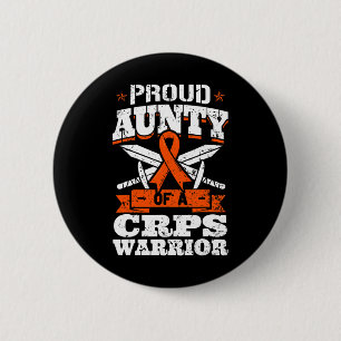 Stolze Tante eines CRPS-Kriegers RSD-Bewusstseinsb Button