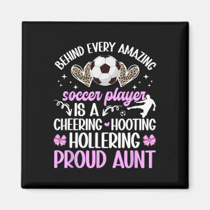 Stolze Tante eines Fußballspielers Tante Fußball T Magnet