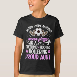 Stolze Tante eines Fußballspielers Tante Fußball T T-Shirt