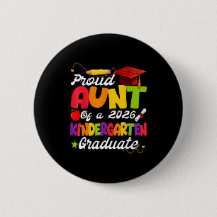 Stolze Tante eines Kindergartenabsolventen von 202 Button
