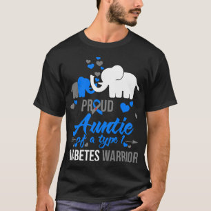Stolze Tante eines Typ-1-Geschenkes T-Shirt