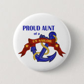 Stolze Tante eines US-Seemanns Button (Vorderseite)