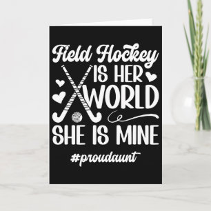 Stolze Tante Field Hockey Tante eines Field Hockey Karte