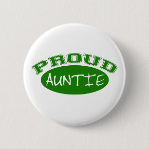 Stolze Tante (Grün) Button