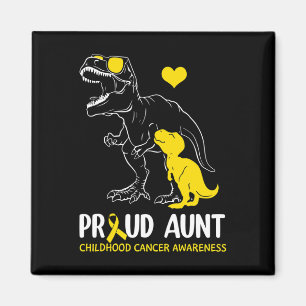 Stolze Tante Kindheit Krebs Bewusstsein Dinosaurie Magnet
