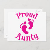 stolze Tante mit niedlichen Füßen Postkarte (Vorne/Hinten)