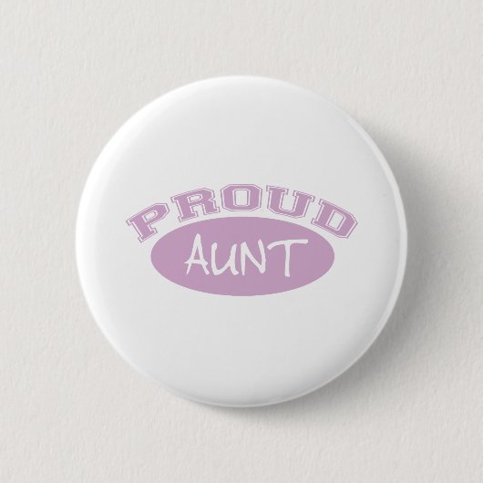 Stolze Tante (Rosa) Button (Vorderseite)