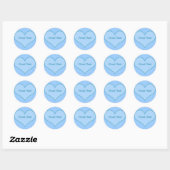 Stolze Tante Sticker, blau Runder Aufkleber (Blatt)